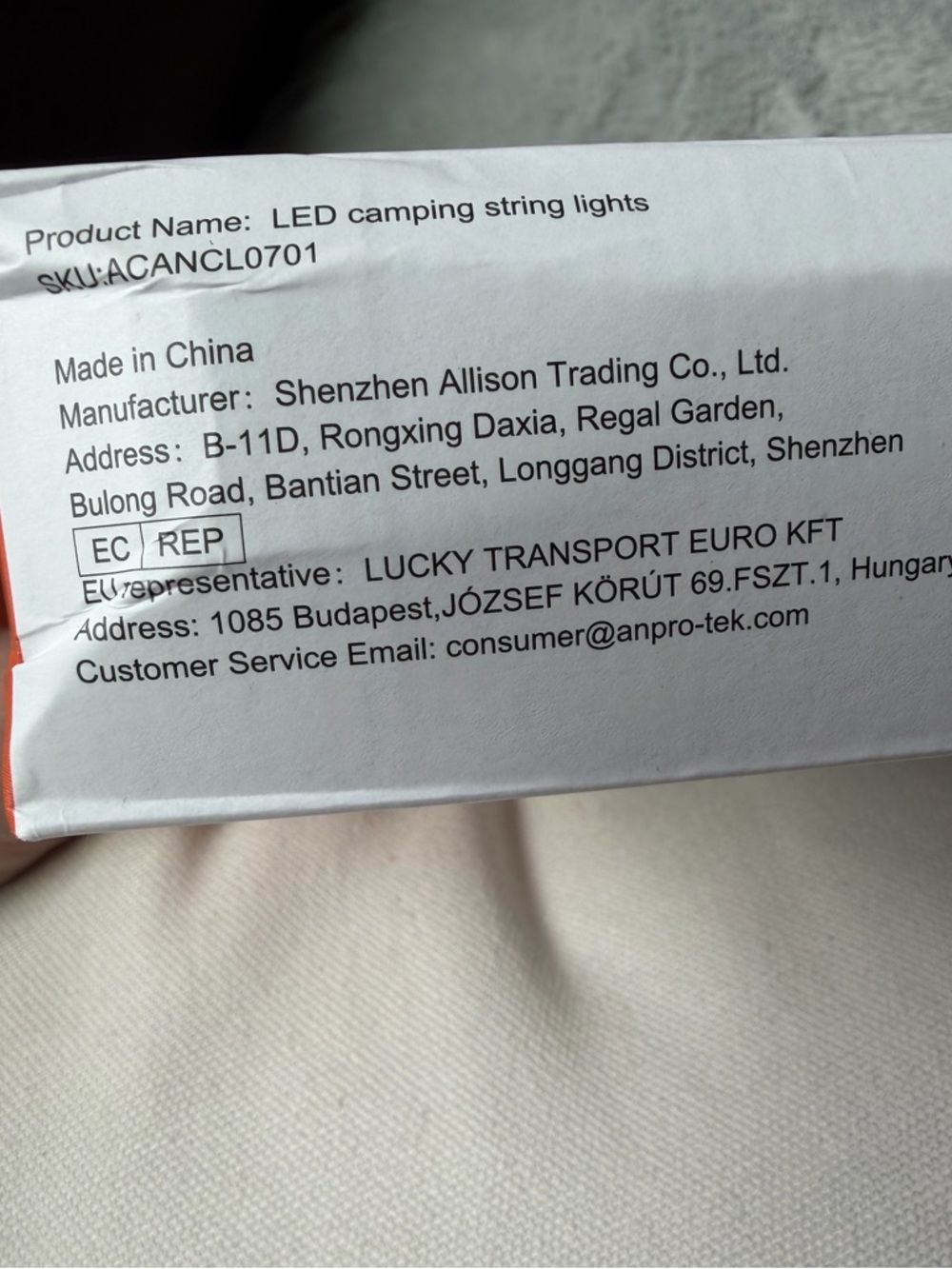 Anpro LED Camping String Lights NEW - Picture 2 of 3